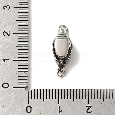 Non-Tarnish 304 Stainless Steel Box Clasps High Polished STAS-C100-01C-P-1