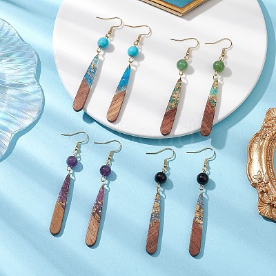 304 Stainless Steel Dangle Earrings EJEW-JE06029-1