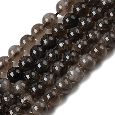 Natural Smoky Quartz Beads Strands G-B167-A09-8mm-1