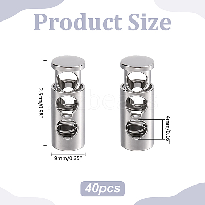 Alloy Cord Locks FIND-WH0367-98P-1
