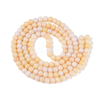 Ombre Effect Opaque Crackle Glass Beads Strands GLAA-Q106-01A-A16-1