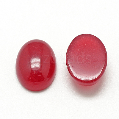 Natural White Jade Cabochons G-R415-13x18-28-1