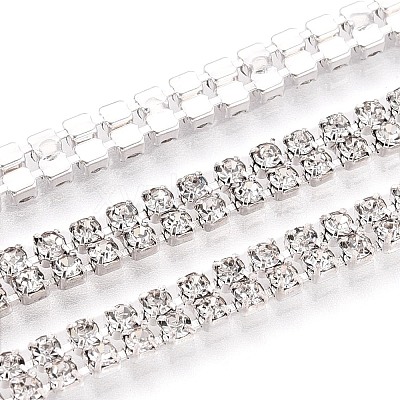 Iron Rhinestone Cup Chains CH-N005-04A-S-1