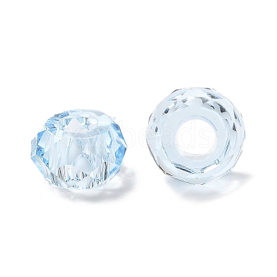 Transparent Resin European Beads X1-RESI-B020-05D-1