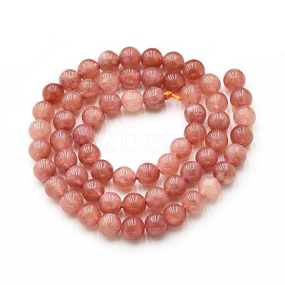 Natural Quartz Beads Strands G-N355-6mm-22-1