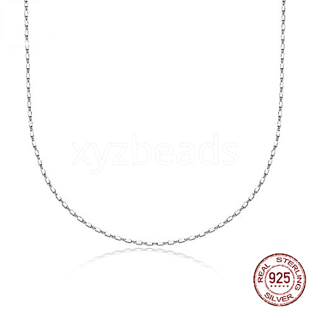 925 Sterling Silver Chain Necklace HY1372-1-1