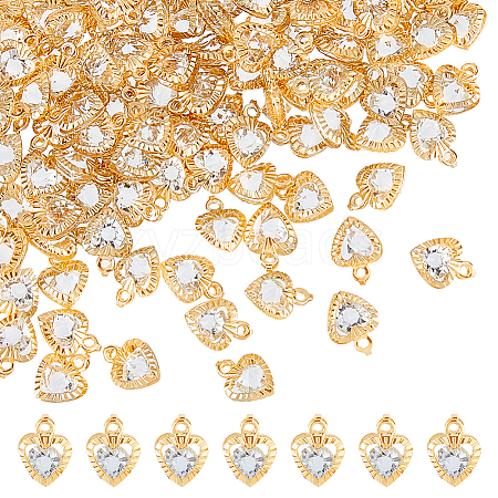 150Pcs Rack Plating Iron Heart Charms IFIN-FI0001-01-1
