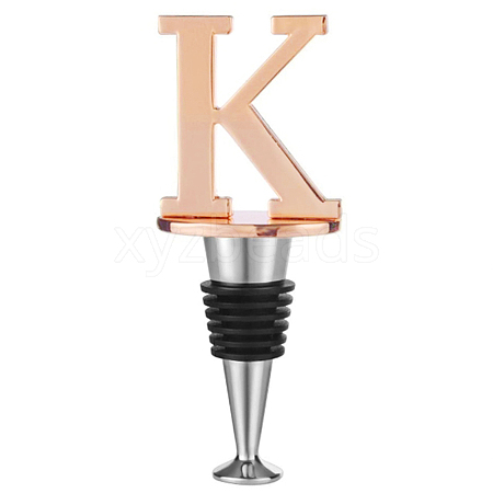 Alloy Letter K Wine Stoppers FIND-WH0076-36-01K-1