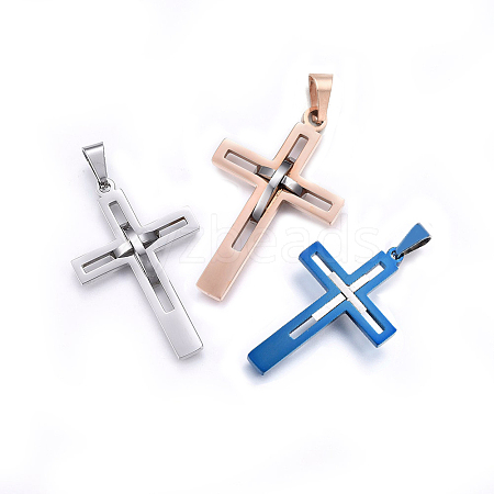 304 Stainless Steel Pendants STAS-O108-67-1