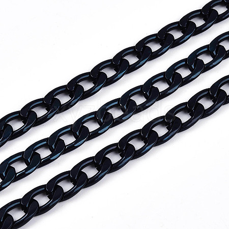 Oxidated in Black Aluminium Twisted Chains Curb Chains X-CHA-K1469-8-1