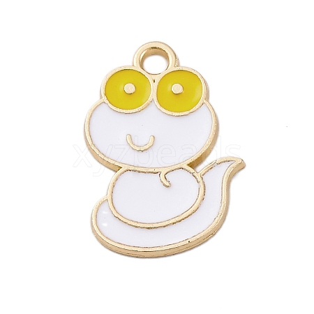 Alloy Enamel Pendants ENAM-S027-02B-G-1