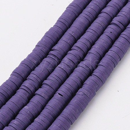 Handmade Polymer Clay Bead Strands CLAY-T002-6mm-39-1