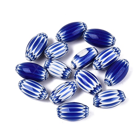 Handmade Millefiori Glass Barrel Beads LA-N002-03E-1