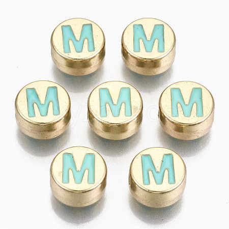 Alloy Enamel Beads X-ENAM-S122-029M-RS-1