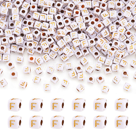 Opaque Acrylic Beads MACR-TAG0001-07F-1