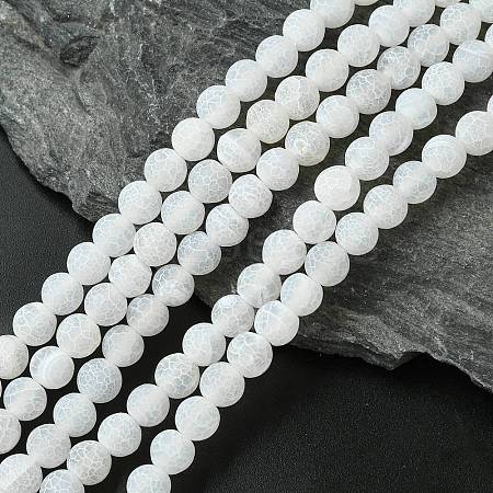 Natural Weathered Agate Beads Strands X-G-G589-8mm-03-1