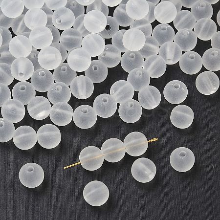 Transparent Acrylic Ball Beads FACR-R021-10mm-16-1
