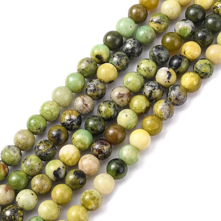 Natural Serpentine Beads Strands G-N166-4-1