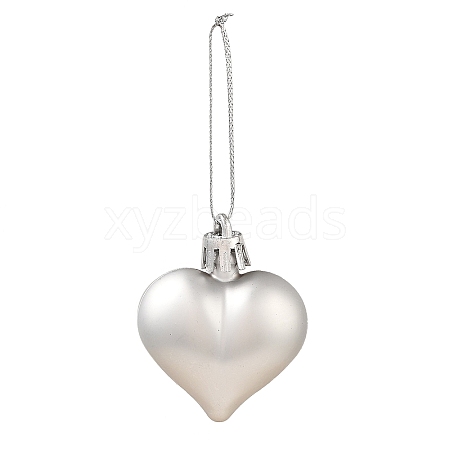 Valentine's Day Electroplate Plastic Heart Pendants Decorations KY-D020-02B-1