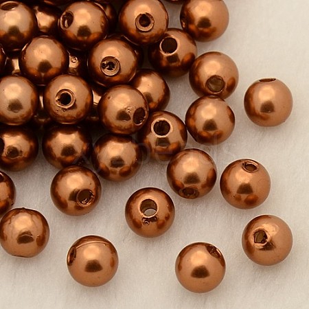 Imitation Pearl Acrylic Beads PL610-12-1