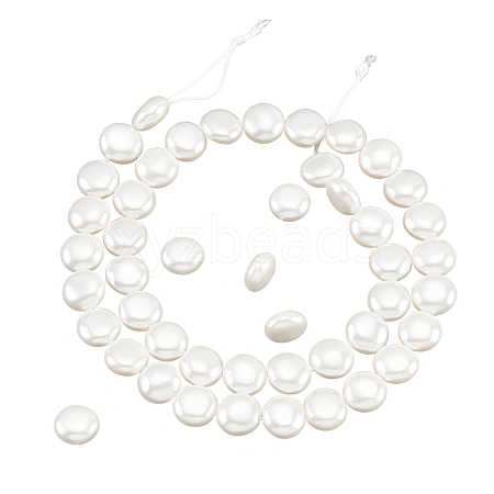  1 Strand Electroplated Shell Pearl Beads Strands BSHE-NB0001-20-1