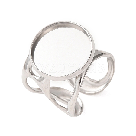 304 Stainless Steel Cuff Ring Components SA-CBA76C4-02P-05-1
