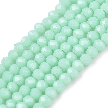 Opaque Solid Color Imitation Jade Glass Beads Strands EGLA-A044-P1mm-D14-1