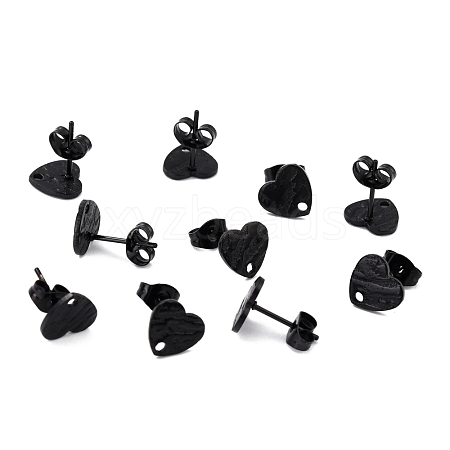 304 Stainless Steel Stud Earring Findings Ion Plating(IP) STAS-I183-05A-EB-1