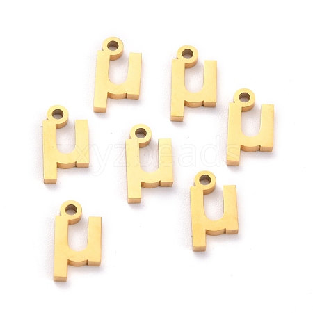 304 Stainless Steel Pendants STAS-F267-10M-G-1