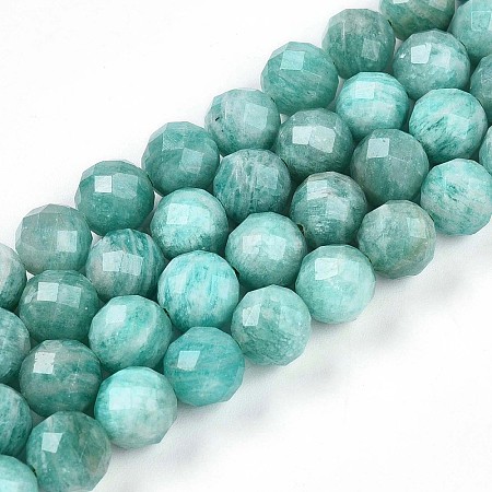 Natural Amazonite Beads Strands G-S345-8mm-25-1