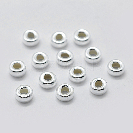 925 Sterling Silver Spacer Beads STER-K171-39S-01-1