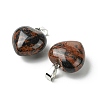 Natural Mahogany Obsidian Pendants G-F820-10A-05-2