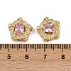 Brass Pave Cubic Zirconia Multi-strand Links ZIRC-F145-05G-02-3