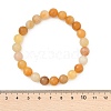 Natural Topaz Jade Beads Stretch Bracelets BJEW-F380-01-B07-3