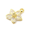 Real 18K Gold Plated Rack Plating Brass Micro Pave Cubic Zirconia Pendants Charms KK-S396-05A-2