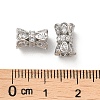 Brass Micro Pave Cubic Zirconia Beads KK-P239-32P-3