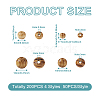 200Pcs 4 Styles Natural Unfinished Wood Beads WOOD-YS0001-04-4