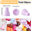 50Pcs Baking Paint Opaque Acrylic Beads MACR-SP0002-17-2