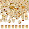 HOBBIESAY 100Pcs Brass Spacer Beads KK-HY0003-58-1