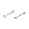 Non-Tarnish 304 Stainless Steel Connector Charms STAS-G291-03A-P-2