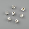 Silver Color Plated Brass Rhinestone Beads RSB229-01-1