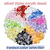 120Pcs 12 Styles Mixed Styles Acrylic Beads MACR-YW0003-05A-2