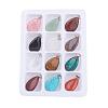 Natural & Synthetic Mixed Gemstone Pendants G-S045-9-B-1