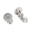 304 Stainless Steel Clip-on Earring Setting STAS-G250-01P-A-2