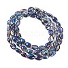 Electroplate Glass Beads Strands EGLA-B005-01A-FR02-2