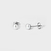 Elegant Titanium Steel Imitation Pearl Stud Earrings NB5919-8-1