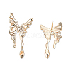 Brass Stud Earring Findings KK-N232-429LG-B-1