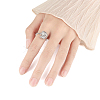 Star Moon Rotatable Open Ring for Women PW-WG4E599-02-2