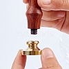 Wax Seal Brass Stamp Head AJEW-WH0209-066-4