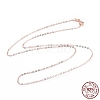 925 Sterling Silver Cable Chains Necklace for Women STER-I021-05RG-1